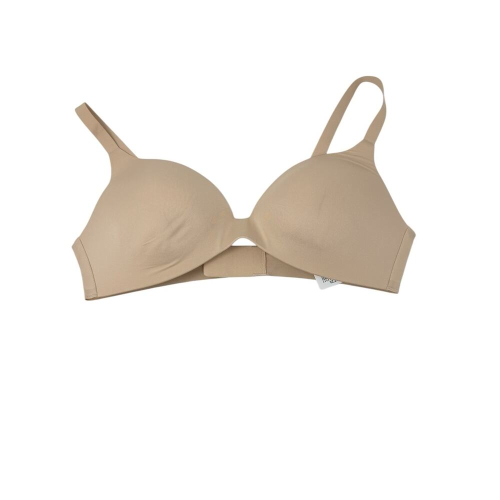 Uniqlo Beige Seamless Wireless‎ Bra XL Comfort Minimal Everyday Lounge Basic